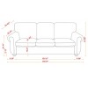 NicBex Couches for Living Room 70" Loveseat Sofa Upholstered Couch with Strong and Durable Wood Fram for Apartment - 2 of 4