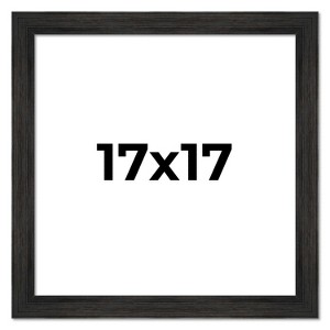 PosterPalooza | 17x17 Wide Barnwood Picture Frame, UV Acrylic, 6 Finishes - Grey, Brown, White, and Black - 1 of 4