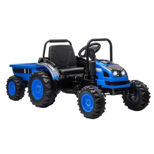 Jojoka 12V Electric Ride On Tractor Car for Kids, RC Truck with Dump Trailer, 35W Dual Motors with Parent Remote Control - 1 of 4