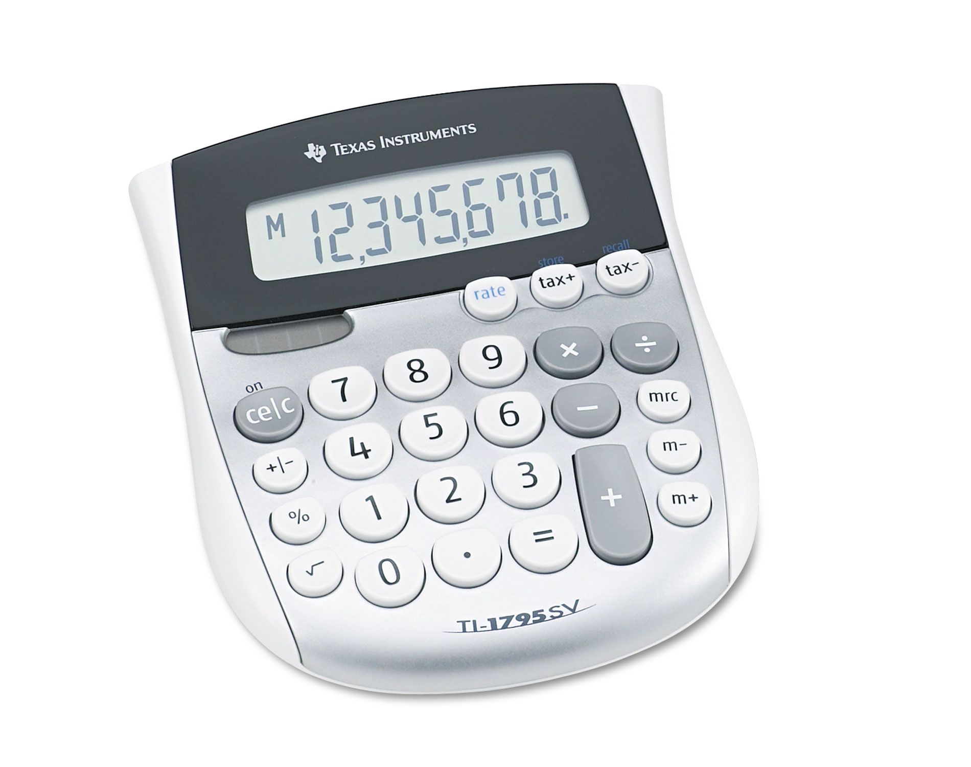 Texas Instruments TI-1795SV Minidesk Calculator 8-Digit LCD TI1795SV