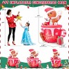 HOMDOX Christmas Inflatable Decoration 4.9 × 3.6 × 6 ft Christmas Inflatable Gingerbread Man in Candy Mug with Built-in LED Lights for In/Outdoor - 2 of 4
