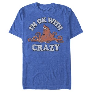 Men's Finding Dory Hank Ok With Crazy T-Shirt - 1 of 4