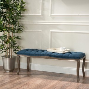 Tassia Tufted Bench - Christopher Knight Home - 1 of 4