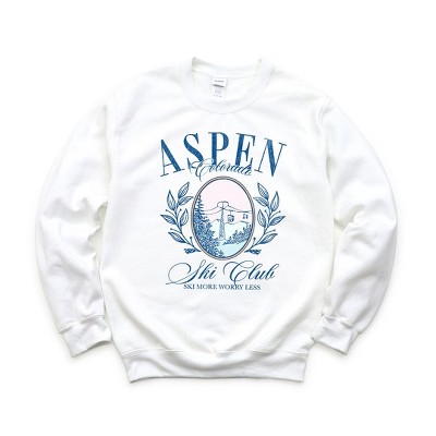 Simply Sage Market Women's Graphic Sweatshirt Aspen Ski Club Grunge