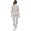 MediChic Womens 8-Pocket Scrubs Set- Mock Neck with 4-Pocket Jogger Scrub Pants - 3 of 4