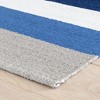 Annie Selke - Dash & Albert Ocean Stripe Handwoven Indoor/Outdoor Rug, Runner 2.5x8, Blue - 3 of 4