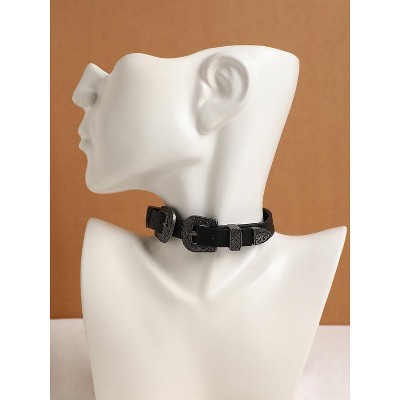 Women's The Howdy Choker Necklace - Antique Silver