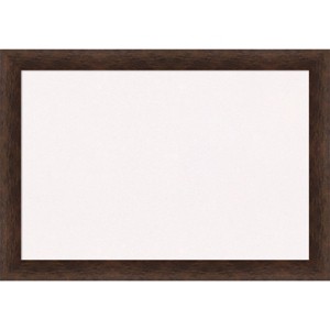 27"x19" Narrow Wood Frame Cork Board Warm Walnut - Amanti Art - 1 of 4