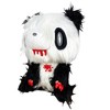 Gloomy Bear - Black White Gloomy Bear Sitting Pose Long Hair Fur Plush 7"H - 2 of 3
