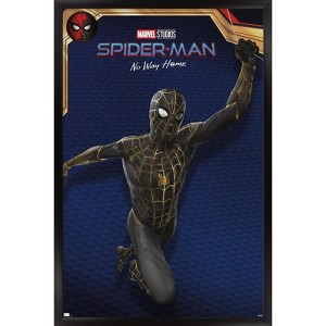 Trends International Marvel Spider-Man: No Way Home - Black Costume Framed Wall Poster Prints - 1 of 4
