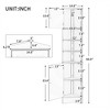 Corner Cabinet Storage Unit, Entryway Floor Cabinet with 2 Doors and Adjustable Shelves, Bathroom Organizer Furniture Home - 4 of 4