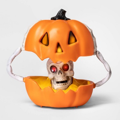 Animated Pumpkin with Skeleton Halloween Decorative Prop - Hyde & EEK! Boutique™