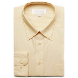 Classic Regular Fit Long Sleeve Point Collar Dress Shirt - 1 of 4