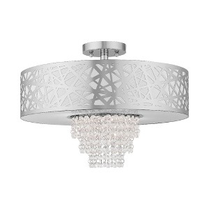 Livex Lighting Allendale 4 - Light Semi-Flush Mount in  Polished Chrome - 1 of 2