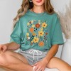 Simply Sage Market Women's Nature Wildflowers Short Sleeve Garment Dyed Tee - image 2 of 2