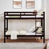 AZL1 Life Concept Beds Twin Sturdy Wood Frame Easy Assembly Reliable and Safe Sleep Multi-Purpose for Kids Room, Espresso, 79.13"*43.31"*61.81" - 2 of 4