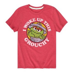 Boys' - Sesame Street - Woke Up This Grouchy Short Sleeve Graphic T-Shirt - 1 of 4