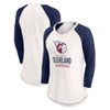 MLB Cleveland Guardians Women's White 3/4 Sleeve Fashion T-Shirt - 3 of 3