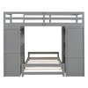 Whisen Twin over twin Bunk Bed with Drawers, Shelves, Desk, LED Light and Charging Ports - 4 of 4