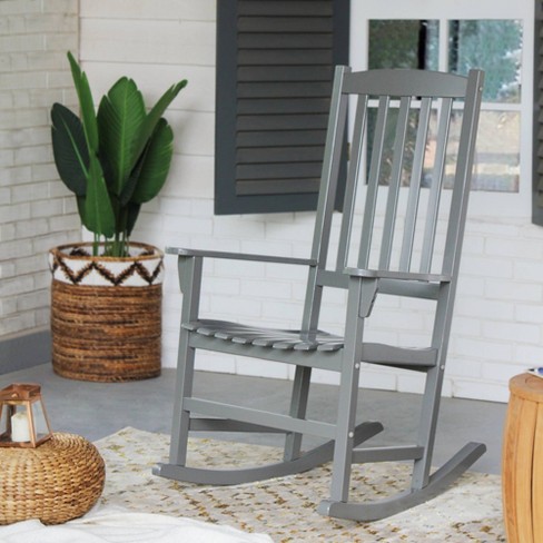 Gray outdoor rocking chair hot sale