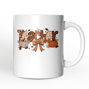 Teacher Coquette Autumn Mug, Cozy Fall Pumpkin Gift| OrnamentallyYou - 1 of 4