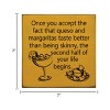 Slickblue Funny Queso & Margarita Wood Sign – Rustic Wall Decor for Kitchen or Bar – 7x7 Inches, Color Options - 3 of 3
