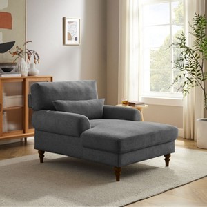 VANOMi 38.2'' Upholstered Chaise Lounge with Adjustable Backrest - 1 of 4