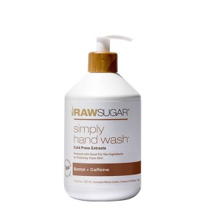 Raw Sugar Simply Hand Wash - Santal + Caffeine - 16.9 fl oz - 1 of 4