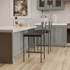 Bar Stools Set of 4, Kitchen Bar Stools with Footrest,Upholstered Counter Height Barstools, Bar Chairs with Back for Kitchen Island, Apartment - 3 of 4
