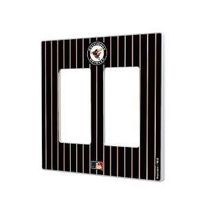 MLB Cooperstown East Teams Pinstripe Hidden-Screw Light Switch Plate for Double Rocker - 1 of 4