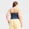 Women's Denim Corset Tube Top - Universal Thread™ - 2 of 3