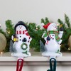 Northlight Glittered Snowman Christmas Stocking Holders - 5.75" - Set of 2 - 2 of 4