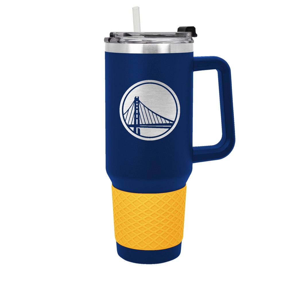 Photos - Glass NBA Golden State Warriors 40oz Travel Mug