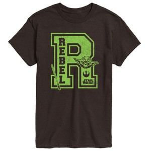 Men's - Star Wars - Yoda and friends Collegiate Rebel Short Sleeve Graphic T-Shirt - 1 of 3