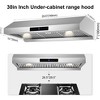 RAPSUAR Smart 30-Inch Range Hood - 1100 CFM with Gesture & Touch Control, Built-in Timer & LED Lights - 2 of 4