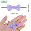 Unique Bargains Polyester Multipurpose Use Durable Flexible Gift Wrap Bows 100 Pcs - 3 of 4