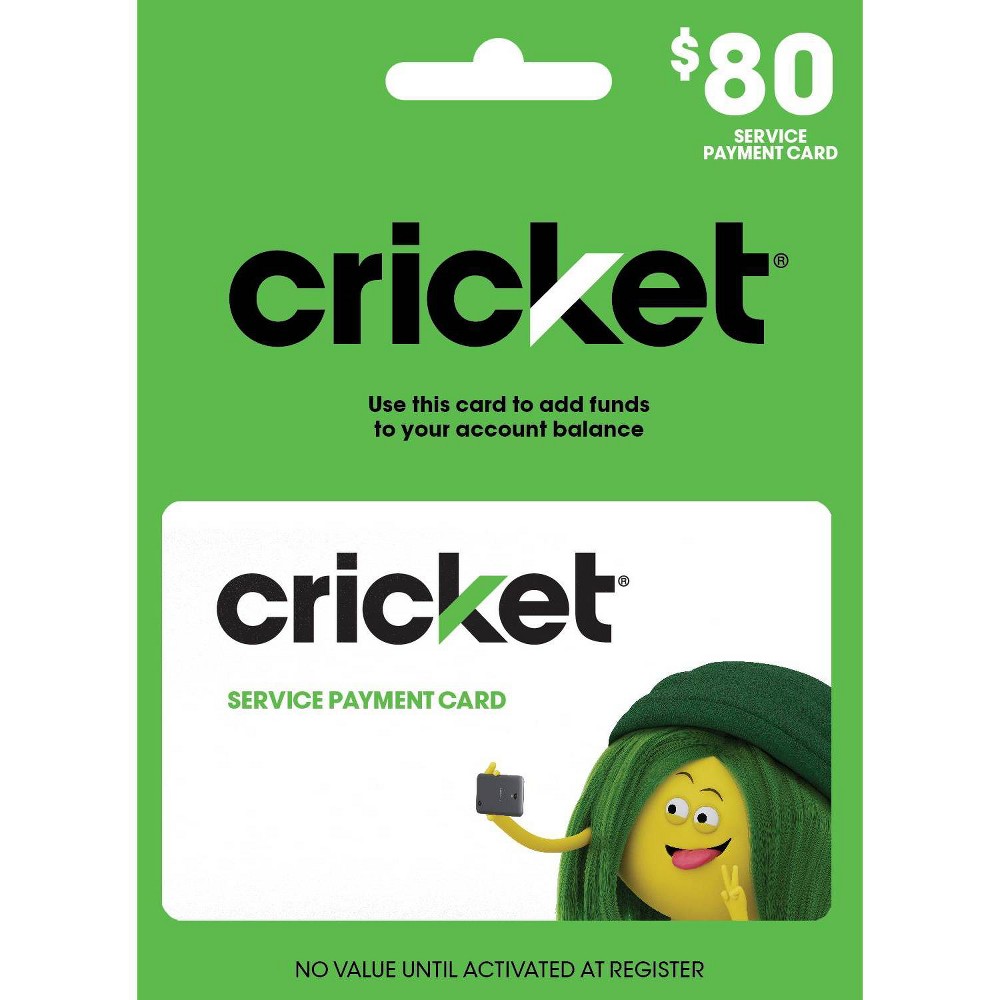 Photos - Other for Mobile Cricket Wireless Prepaid $80 Refill Card (Email Delivery)
