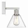 Access Lighting Port Nine 1 - Light Wall Light in  Brushed Steel - 3 of 4