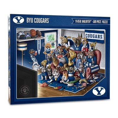 NCAA BYU Cougars Purebred Fans 'A Real Nailbiter' Puzzle - 500pc