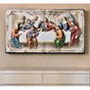 HomeRoots 20" Black And Beige Polyresin Last Supper Decorative Plaque Sculpture - 2 of 4