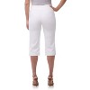 Rekucci Women's Ease into Comfort Capri Pants with Slimming Seams - White, 12 Short - 3 of 4