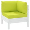 vidaXL Pallet Cushions 3 pcs Bright Green Oxford Fabric - 3 of 4
