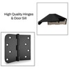 MAYEERTY Fiberglass Entry Door, 6-9/16 Door Frame, Left Hand Inswing, Black - 2 of 4