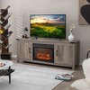 Costway 62'' Fireplace TV Stand Media Console Cabinet W/23'' Electric Fireplace for 70'' TV - 4 of 4