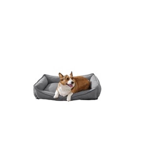 Arlee Home & Pet Cresent Lounger Orthopedic Eco-Friendly Memory Foam Dog Bolster Bed - Gray - M - 1 of 4