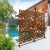 CAVINAS Matrix Metal Decorative Patio Screens, Outdoor & Indoor, Freestanding Decorative Privacy Screen for Deck Balcony Patio - 3 of 4