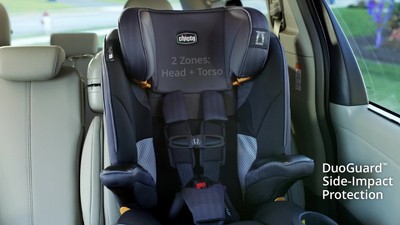  Chicco MyFit Zip Air Arnés 2 en 1 + asiento elevador de coche  para niños pequeños y niños grandes, arnés de 5 puntos, refuerzo de  posicionamiento de cinturón, telas con cremallera