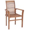 vidaXL Dining Chairs 2 pcs with Bright Green Cushions Solid Teak Wood - 4 of 4