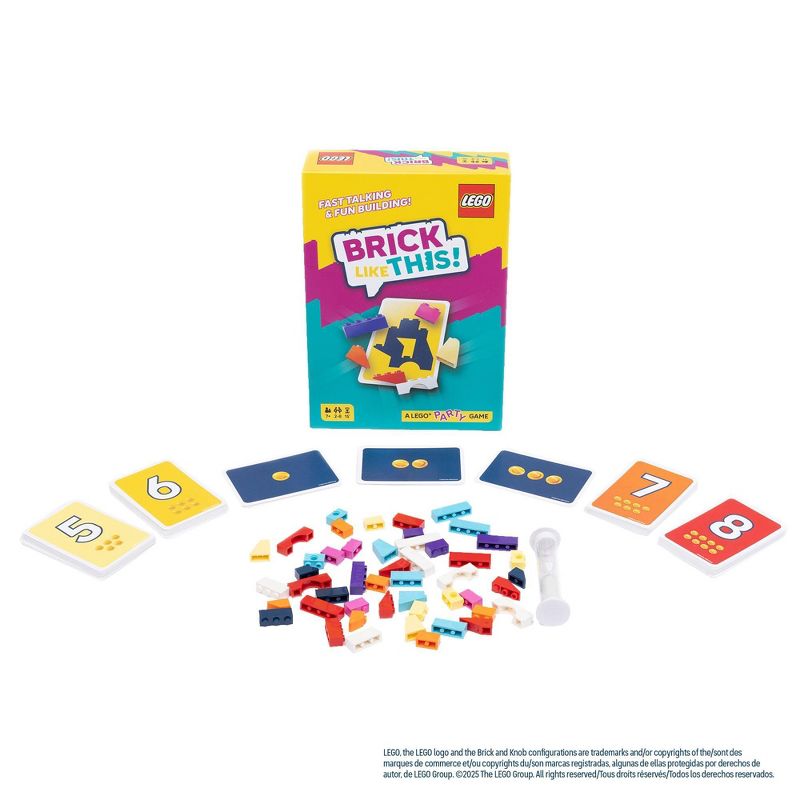 Asmodee Brick Like This Board Game: Party Game, 2-8 Players, 15-Minute Play, Problem Solving, Includes Cards & Timer, 4 of 8