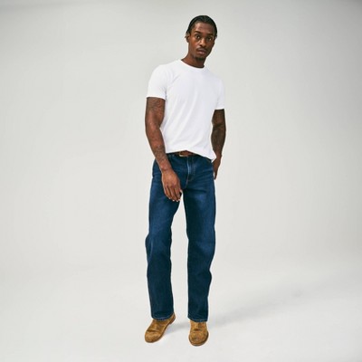 thumbnail image 2 of Men's Goodfellow & Co Straight Fit Jeans – Navy Denim, Size 32x30, Made In USA 2 of 3